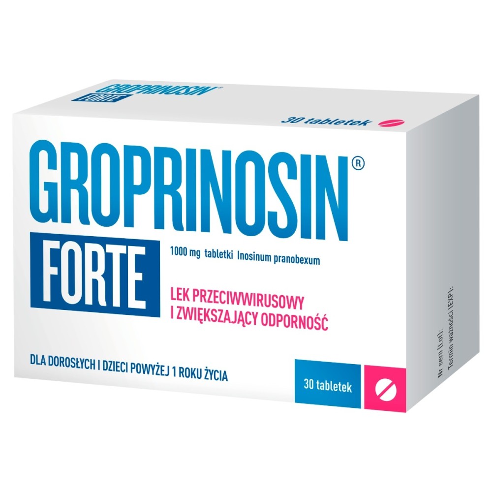 Groprinosin Forte 1000 mg Comprimés 30 pièces