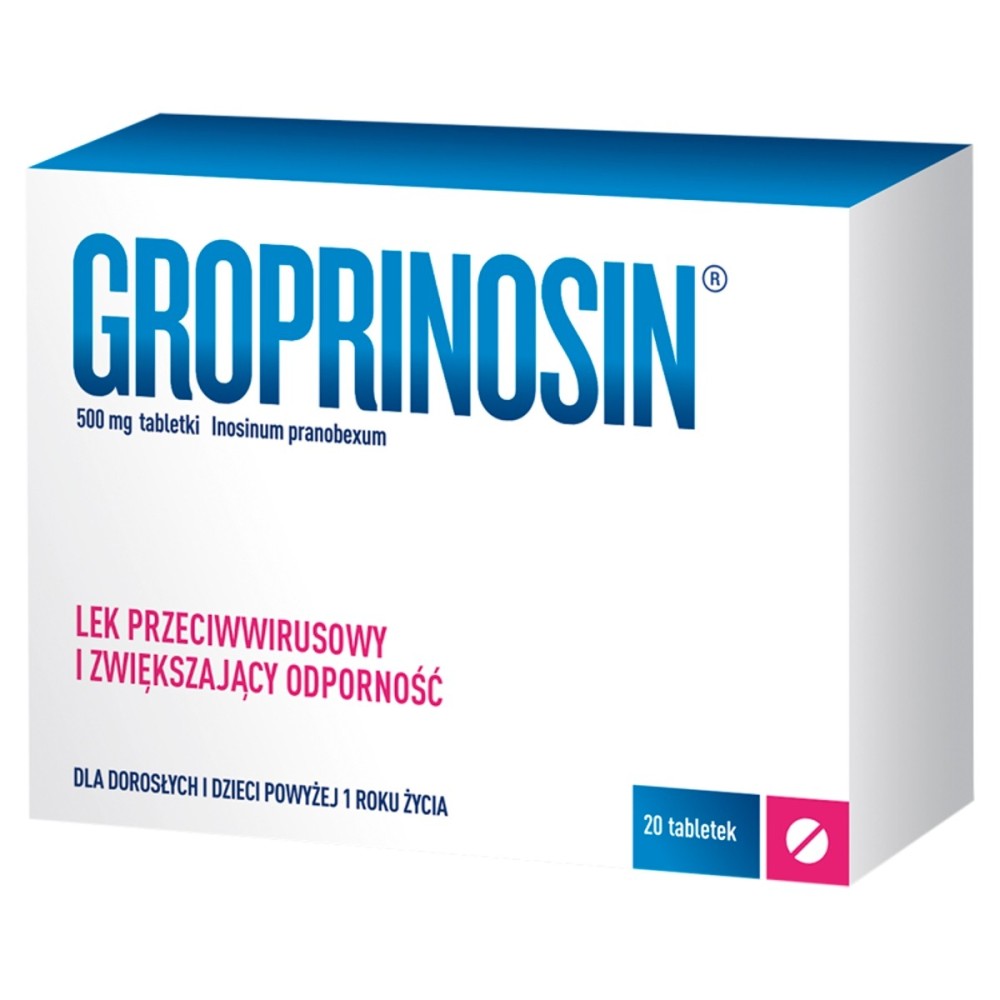 Groprinosin 500 mg tablety 20 kusů