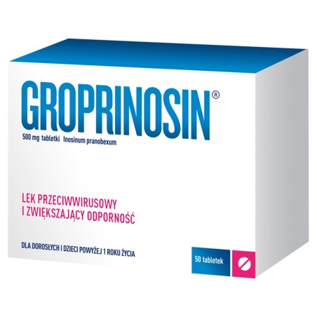 Groprinosin 500 mg tablets 50 pieces