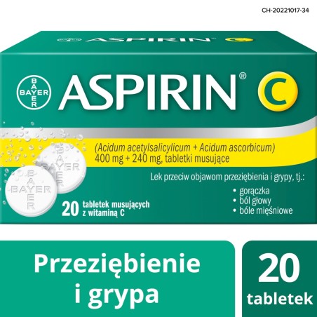 Aspirin C Tabletki musujące 20 tabletek