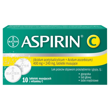 Aspirine C Comprimés effervescents 10 comprimés