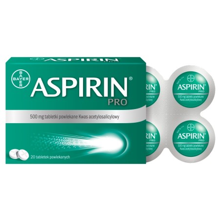 Aspirin Pro Film-coated tablets 20 tablets