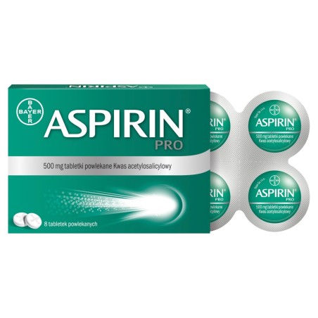 Aspirina Pro comprimidos recubiertos con película 8 comprimidos