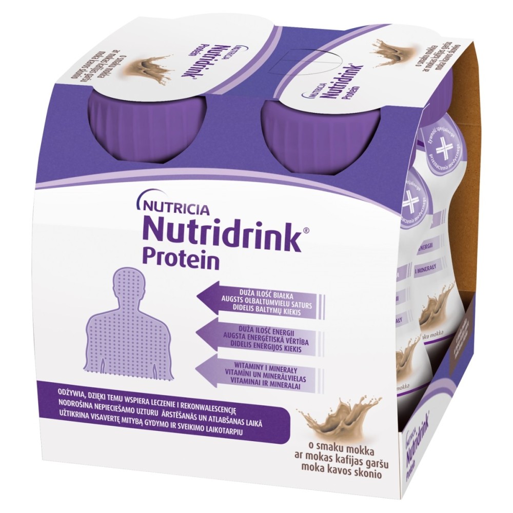 Nutridrink Protein Food pro zvláštní lékařské účely mokka 500 ml (4 x 125 ml)