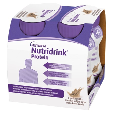 Nutridrink Aliment protéiné à usage médical spécial moka 500 ml (4 x 125 ml)