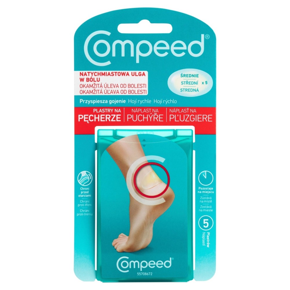 Compeed Medical device, medium blister patches, 5 pieces