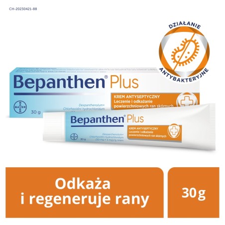 Bepanthen Plus Crema Antiséptica 50 mg + 5 mg 30 g