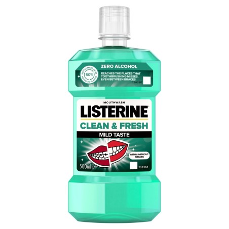 Listerine Clean & Fresh Mouthwash 500 ml