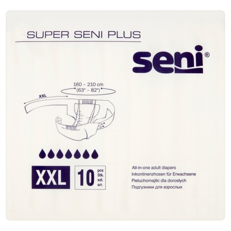 Seni Super Plus XXL Plenky pro dospělé, 10 kusů