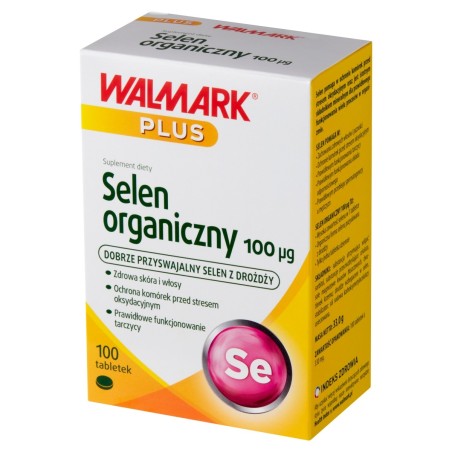 Walmark Plus Suplemento dietético selenio orgánico 33,0 g (100 piezas)