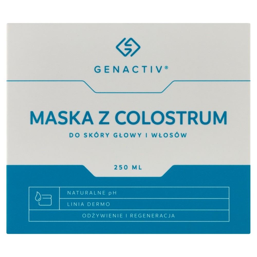 Genactiv Maska z colostrum do skóry głowy i włosów 250 ml