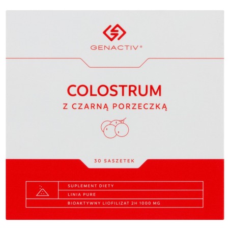 Genactiv Suplement diety colostrum z czarną porzeczką 91,5 g (30 sztuk)