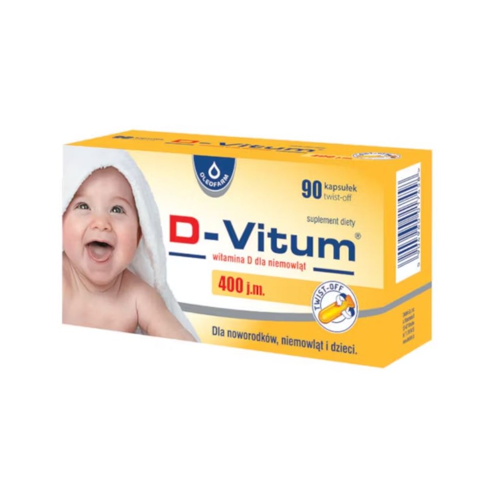 D-Vitum vitamin D for infants 400 IU