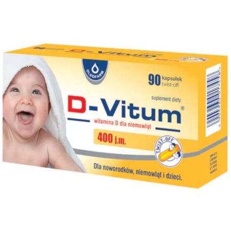 D-Vitum vitamin D for infants 400 IU