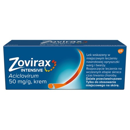 Zovirax Intensif 50 mg/g Krem 2 g