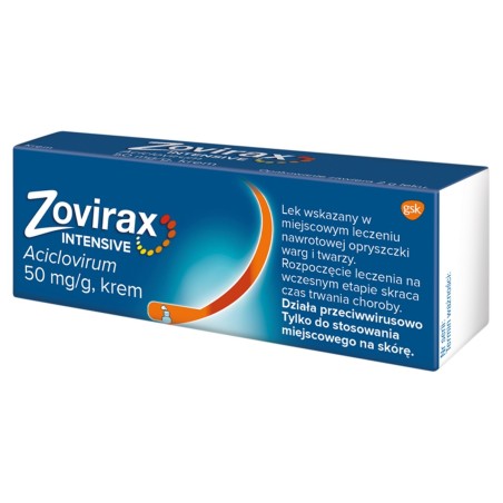 Zovirax Intensif 50 mg/g Krem 2 g
