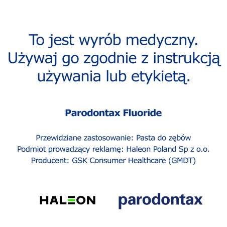 Parodontax Fluoride Dentifrice pour dispositif médical au fluor 75 ml