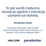 Parodontax Classic Wyrób medyczny pasta do zębów bez fluorku 75 ml