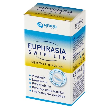 Euphrasia Eyebright Beruhigende Augentropfen 10 ml