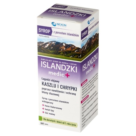 Islande medic+ Sirop de produit médical au lichen islandais 125 ml