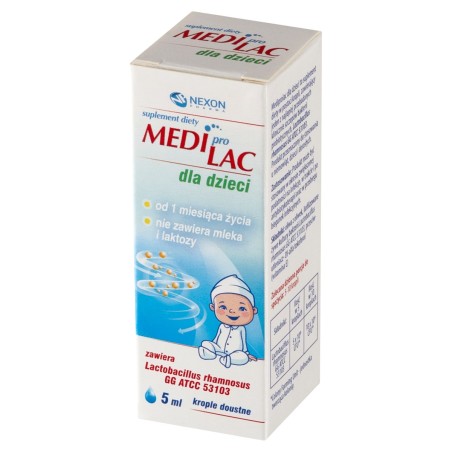 Mediprolac Suplement diety dla dzieci krople doustne 5 ml