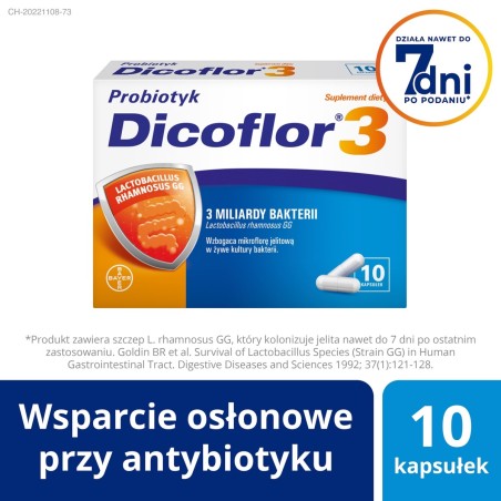 Dicoflor 3 Suplement diety probiotyk 2,7 g (10 x 0,27 g)