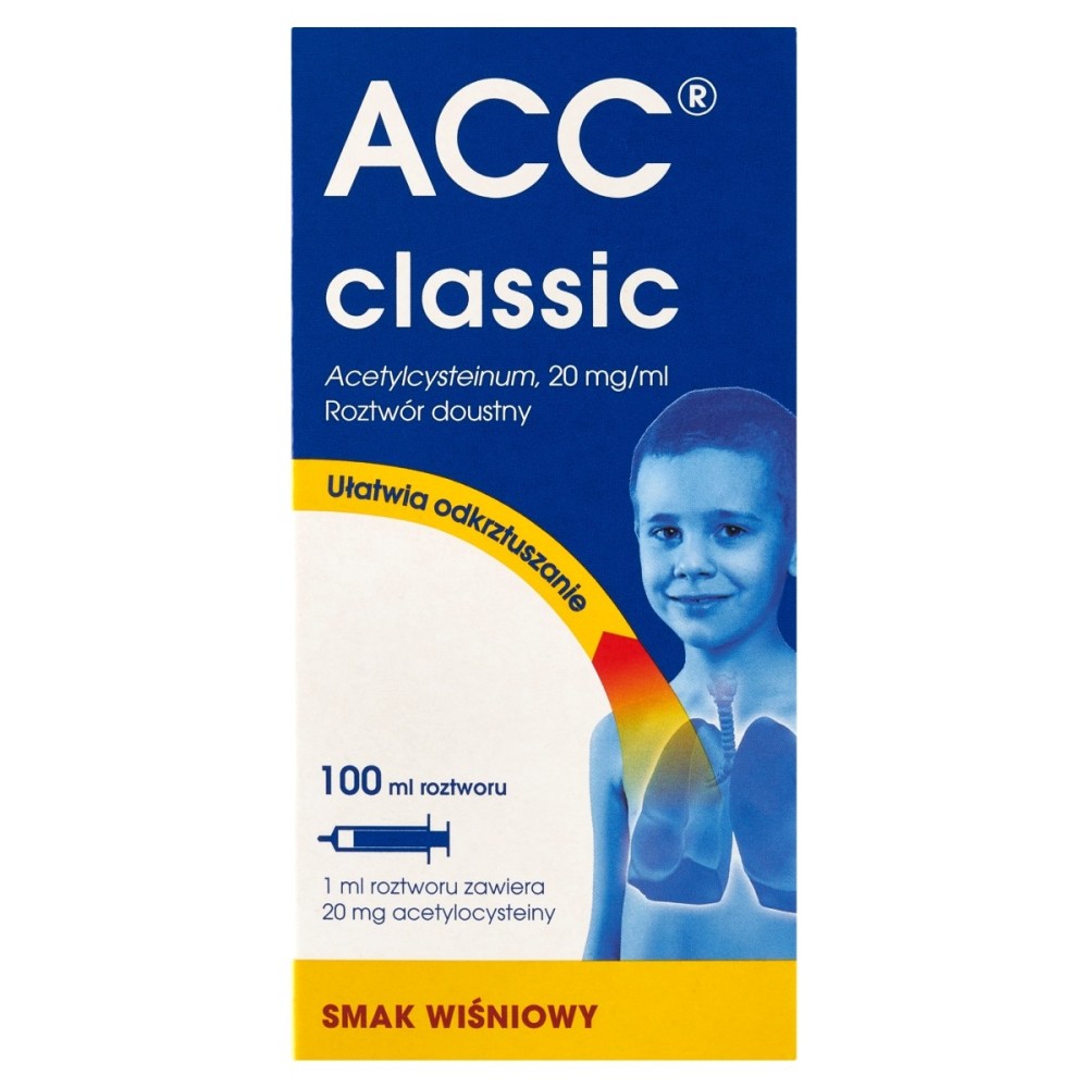 ACC Classic 20 mg/ml Perorální roztok třešňová příchuť 100 ml