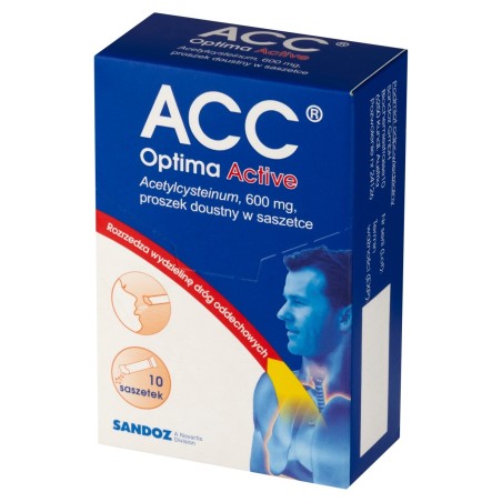 ACC Optima Active 600 mg Lek 10 pièces