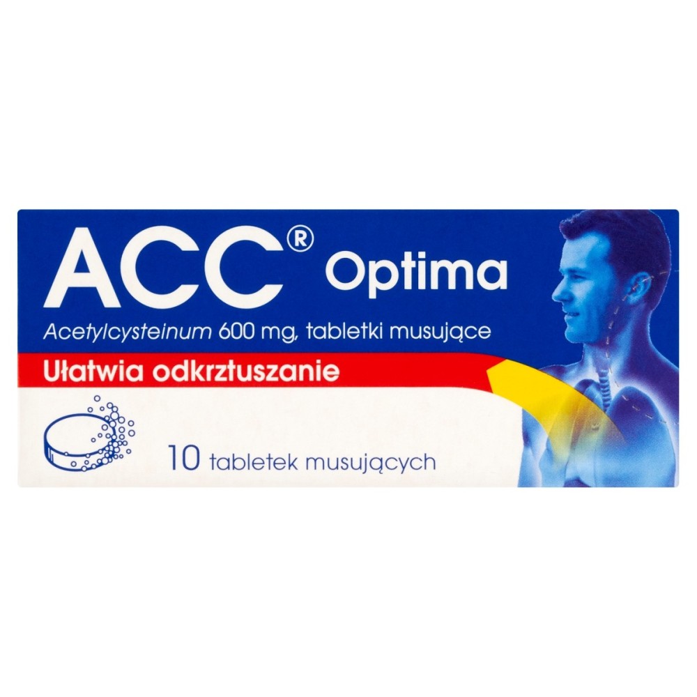 ACC Optima 600 mg Lek 10 pieces