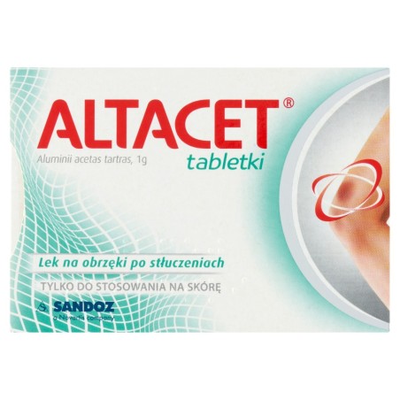 Altacet 1 g Medicine for swelling after bruises, 6 pieces
