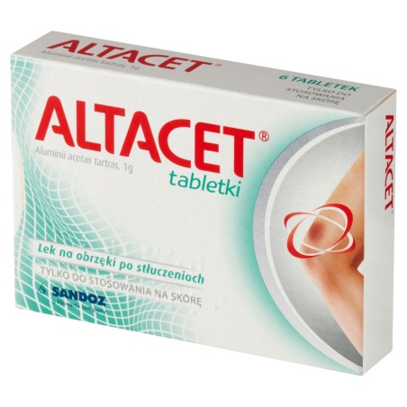 Altacet 1 g Lék na otoky po pohmožděninách, 6 kusů