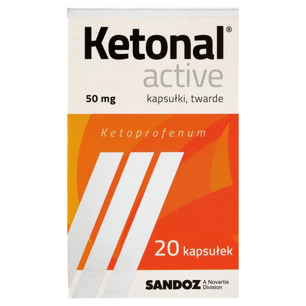Ketonal Active 50 mg Cápsulas duras 20 piezas