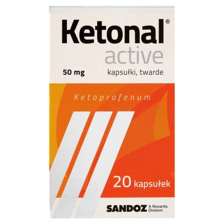 Ketonal Active 50 mg tvrdé tobolky 20 kusů