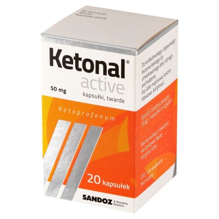 Ketonal Active 50 mg tvrdé tobolky 20 kusů