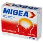 Migea 200 mg Lék na migrénu 4 kusy