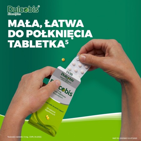 Sanofi Dulcobis 5 mg Gastro-resistant tablets 20 pieces