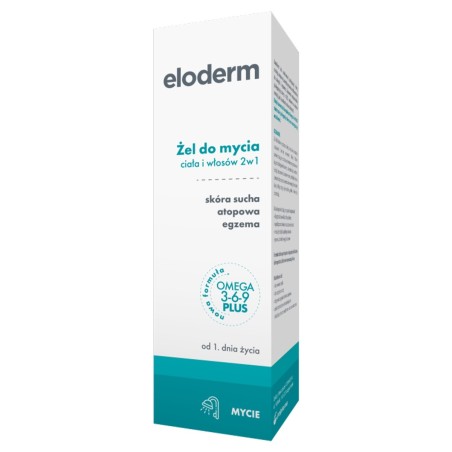 Eloderm 2v1 mycí gel na tělo a vlasy od prvního dne života 200 ml