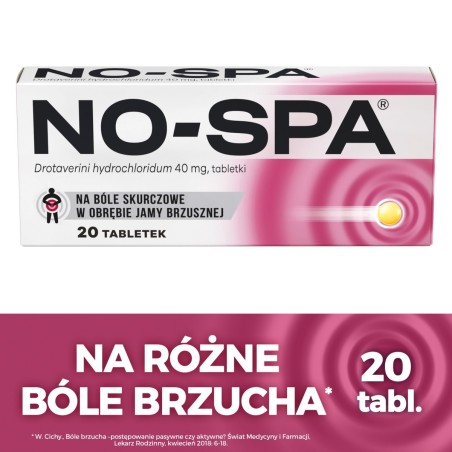 Sanofi No-Spa 40 mg Tabletki 20 sztuk