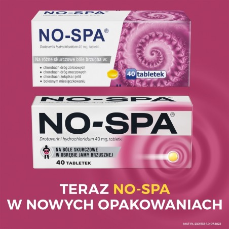 Sanofi No-Spa 40 mg Tablets 40 pieces