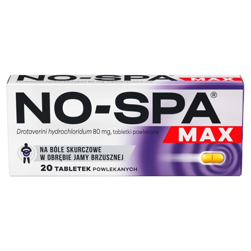 Sanofi No-Spa Max 80 mg Comprimés pelliculés 20 pièces