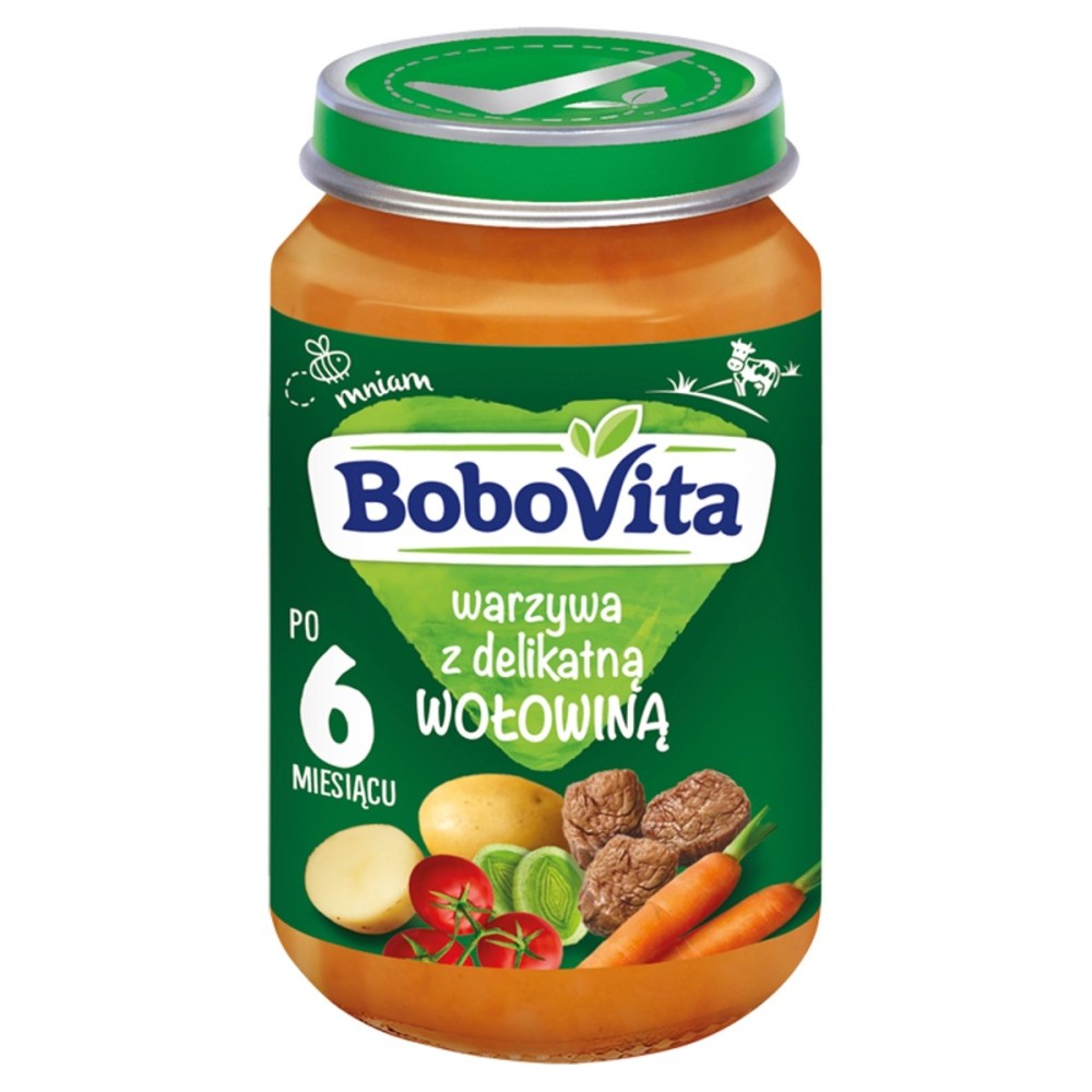 BoboVita Gemüse mit zartem Rindfleisch nach 6 Monaten 190 g