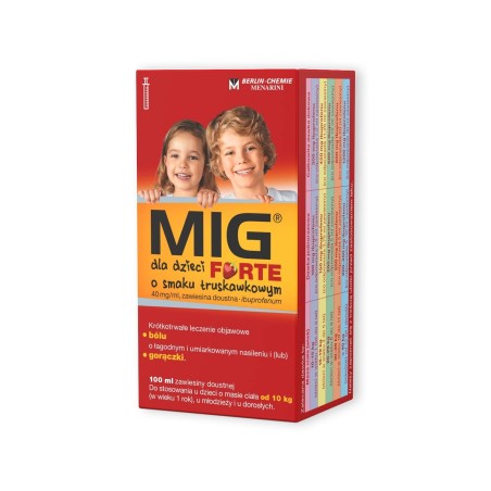 MIG Forte dla dzieci o smaku truskawkowym
