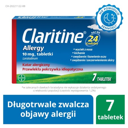 Claritine Allergy Tablets 7 kusů