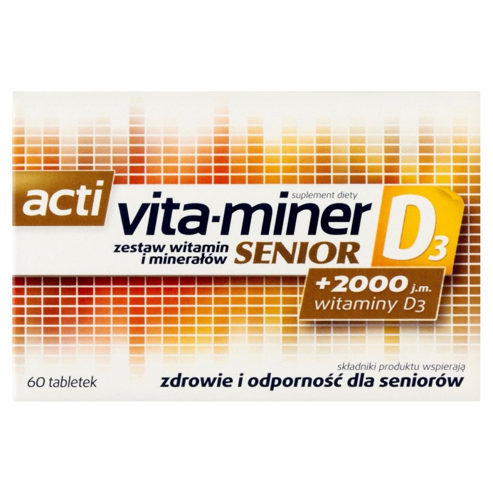 Acti vita-miner Senior D₃ Dietary supplement 60 pieces