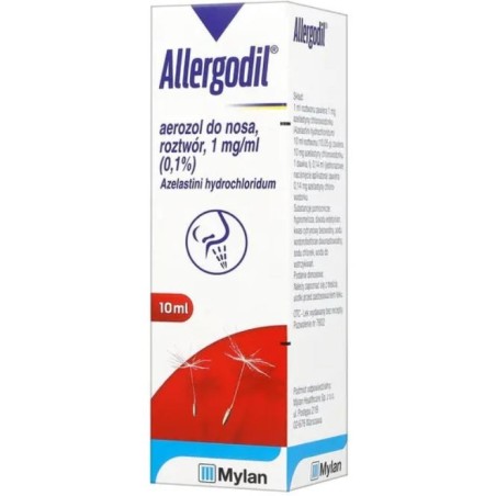 Allergodil aerozol do nosa 1mg/ml 10ml (butelka)