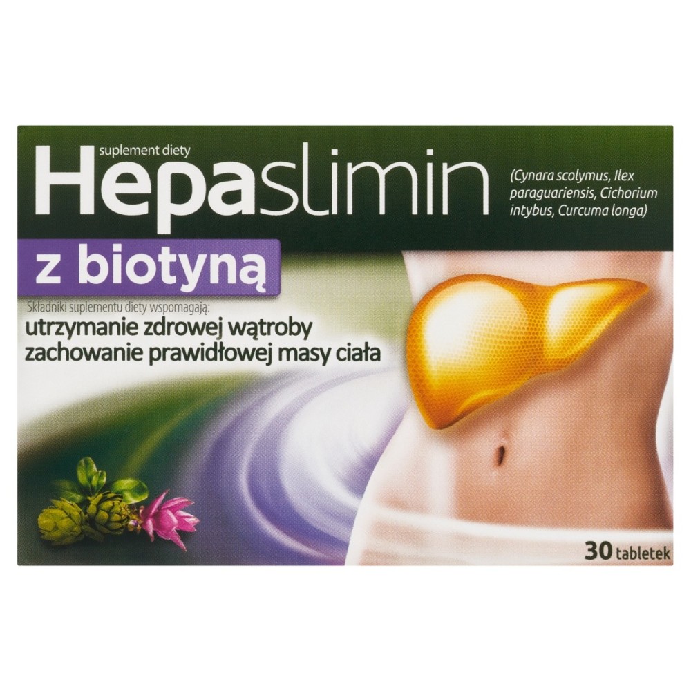 Hepaslimin con biotina Integratore alimentare 30 pezzi