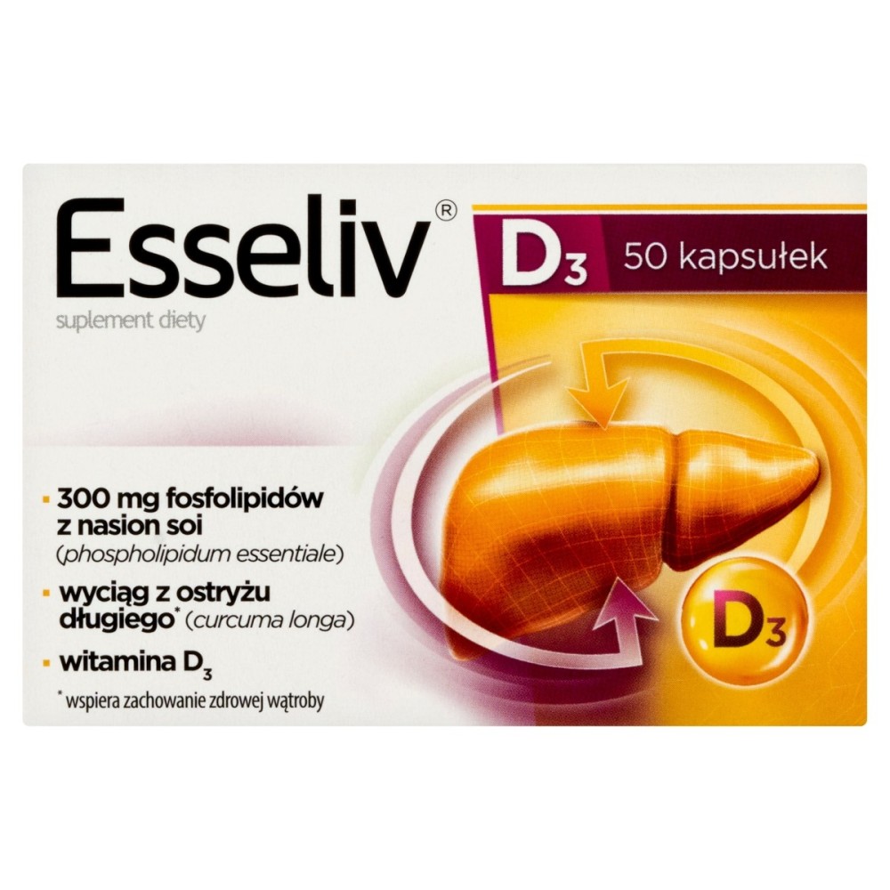 Esseliv D₃ Dietary supplement 50 pieces