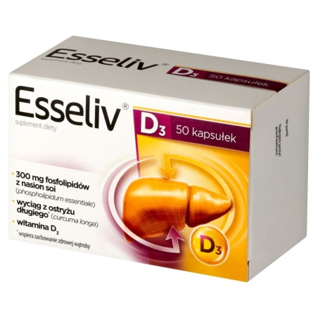 Esseliv D₃ Dietary supplement 50 pieces