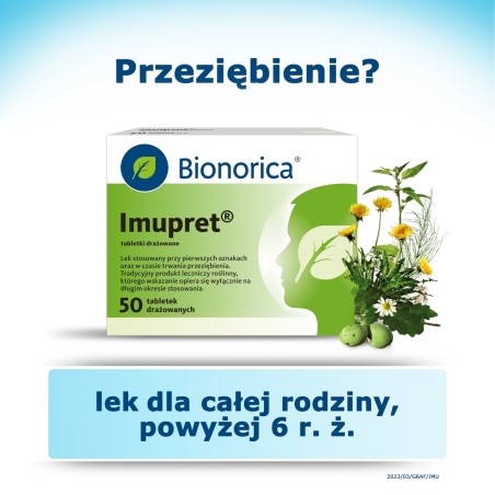 Bionorica Imupret Tabletki drażowane 50 sztuk