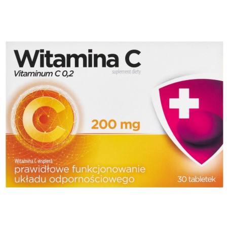 Doplněk stravy vitamín C 200 mg 30 kusů